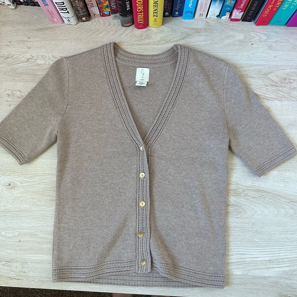 Short Sleeve Sweater Cardigan